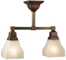 Luma-Spec Lighting 129083 - 15.5" Long Bungalow 2 Light Semi-Flushmount