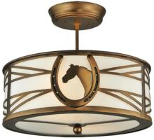 Luma-Spec Lighting 130678 - 16.5"W Horseshoe Semi-Flushmount