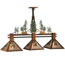 Luma-Spec Lighting 130714 - 45"L Winter Pine Tall Pines 3 LT Island Pendant