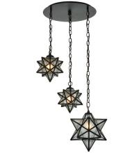 Luma-Spec Lighting 130969 - 21" Wide Moravian Star 3 Light Cascading Pendant