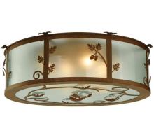 Luma-Spec Lighting 131220 - 30" Wide Oak Leaf & Acorn Flushmount