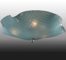 Luma-Spec Lighting 132122 - 13" Wide Metro Organic Art Glass Window Pane Flushmount