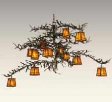Luma-Spec Lighting 132277 - 54" Wide Pine Branch Valley View 12 Light Chandelier