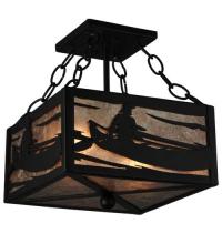 Luma-Spec Lighting 132765 - 10" Square Canoe At Lake Semi-Flushmount