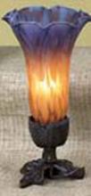 Luma-Spec Lighting 13380 - 7" High Amber/Purple Tiffany Pond Lily Victorian Mini Lamp