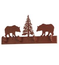 Luma-Spec Lighting 134177 - 24"L Bear on the Loose 4 Hooks Coat Rack