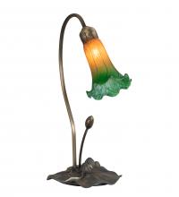 Luma-Spec Lighting 13677 - 16" High Amber/Green Tiffany Pond Lily Accent Lamp