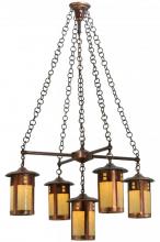 Luma-Spec Lighting 137268 - 36" Wide Fulton Prairie Loft 5 Light Chandelier