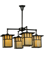 Luma-Spec Lighting 137579 - 31"W Hyde Park Double Bar Mission 4 LT Chandelier