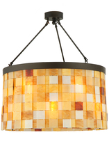 Luma-Spec Lighting 138866 - 27" Wide Cilindro Calico Semi-Flushmount