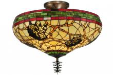Luma-Spec Lighting 139874 - 24"W Pinecone Semi-Flushmount