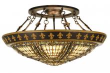 Luma-Spec Lighting 141232 - 28"W Fleur-de-lis Semi-Flushmount