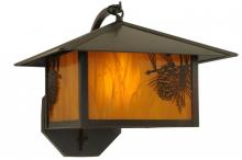 Luma-Spec Lighting 141243 - 13" Wide Seneca Winter Pine Curved Arm Wall Sconce