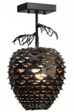 Luma-Spec Lighting 143079 - 11" Wide Stoneycreek Pinecone Semi-Flushmount