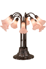 Luma-Spec Lighting 14363 - 24"H Pink Pond Lily 10 LT Table Lamp