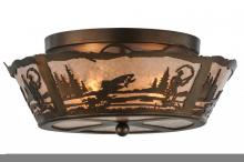 Luma-Spec Lighting 144182 - 16.5"W Fly Fishing Creek Flushmount