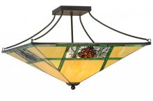 Luma-Spec Lighting 144293 - 26" Square Pinecone Ridge Semi-Flushmount