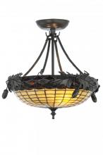 Luma-Spec Lighting 144382 - 16"W Greenbriar Oak Semi-Flushmount
