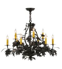 Luma-Spec Lighting 144383 - 32" Wide Oak Leaf & Acorn 9 Light Chandelier