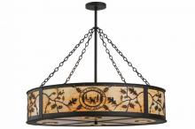 Luma-Spec Lighting 144471 - 45" Wide Personalized Black Dog Lodge Inverted Pendant
