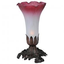Luma-Spec Lighting 14468 - 7" High Pink/White Tiffany Pond Lily Victorian Mini Lamp