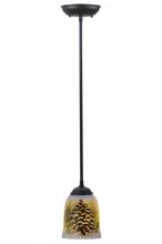 Luma-Spec Lighting 145152 - 5" Wide Pinecone Hand Painted Mini Pendant