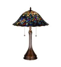 Luma-Spec Lighting 14574 - 22"H Tiffany Peacock Feather Table Lamp