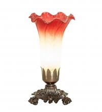 Luma-Spec Lighting 145780 - 8" High Seafoam/Cranberry Victorian Accent Lamp