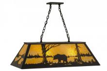Luma-Spec Lighting 145980 - 39"L Bear at Lake Oblong Pendant