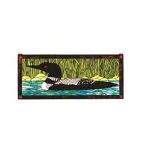 Luma-Spec Lighting 14625 - 40"W X 17"H Loon Stained Glass Window