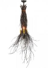 Luma-Spec Lighting 147152 - 35" Wide Twigs 3 Light W/Downlight Pendant