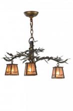 Luma-Spec Lighting 147319 - 24"W Pine Branch Valley View 3 LT Chandelier