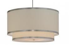Luma-Spec Lighting 147525 - 36"W Cilindro Eggshell 2 Tier Textrene Pendant