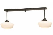 Luma-Spec Lighting 147636 - 48"L Revival Schoolhouse 2 LT W/Traditional Globe Island Pendant