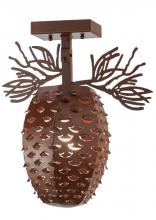 Luma-Spec Lighting 147789 - 14" Wide Stoneycreek Pinecone Semi-Flushmount