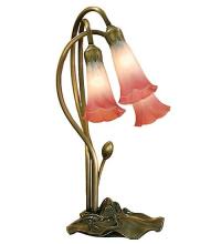 Luma-Spec Lighting 14813 - 16" High Pink/White Pond Lily 3 LT Accent Lamp