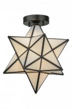 Luma-Spec Lighting 148882 - 12"W Moravian Star White Flushmount