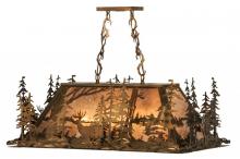 Luma-Spec Lighting 148975 - 34"L Deer through the Trees Oblong Pendant