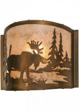 Luma-Spec Lighting 149962 - 12"W Moose at Lake Wall Sconce