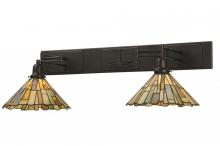 Luma-Spec Lighting 150279 - 36-55"W Delta Jadestone 2 LT Swing Arm Wall Sconce