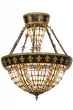 Luma-Spec Lighting 150922 - 19"W Fleur-de-lis Semi-Flushmount