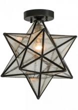 Luma-Spec Lighting 150958 - 12"W Moravian Star Clear Seedy Flushmount