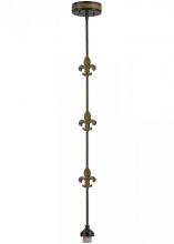 Luma-Spec Lighting 151520 - 5"W Fleur-de-lis Pendant Hardware