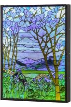 Luma-Spec Lighting 151565 - 30"W Tiffany Magnolia & Iris Stained Glass Lighted Window