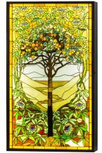 Luma-Spec Lighting 152459 - 30" Wide Tiffany Tree of Life Stained Glass Lighted Window