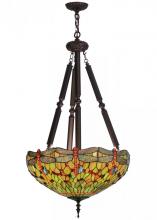 Luma-Spec Lighting 152874 - 22"W Tiffany Hanginghead Dragonfly Inverted Pendant