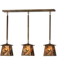 Luma-Spec Lighting 15288 - 36"L Ducks in Flight 3 LT Island Pendant