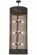 Luma-Spec Lighting 153276 - 24"W Cilindro Cage 9 LT Pendant