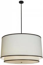 Luma-Spec Lighting 153491 - 48"W Cilindro White 2 Tier Textrene Pendant