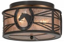 Luma-Spec Lighting 153941 - 14.5"W Horseshoe Flushmount